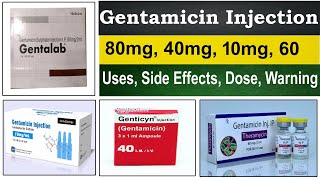 Gentamicin injection uses in Hindi  gentamicin injection 40 mg 80 mg  Uses Side Effects Warning [upl. by Ical]