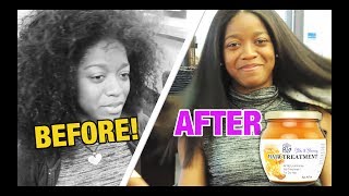 Before and After Curly to Straight  Natural Hair Straightened [upl. by Higgins]