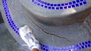 Rebound cracks on gunite pool step [upl. by Ardna]