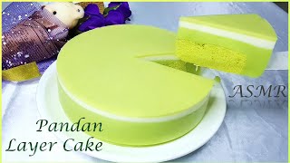 Pandan Layer CakePandan Delight  Pandan Cake  Kek Pandan ASMR [upl. by Ralph]