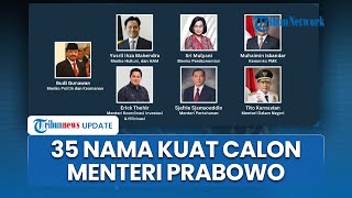 Jelang Jokowi Lengser Muncul 35 Calon Menteri hingga Jaksa Agung Menguat Masuk Kabinet Prabowo [upl. by Esinnej]