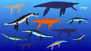 Sea Monsters  Pliosaurs  Animated Size Comparison  Extinct Marine Reptiles [upl. by Mattias]