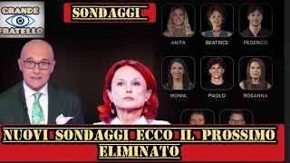 Grande Fratello Nuovi Sondaggi e colpi di scena ecco il prossimo eliminato qualcuno rischia grosso [upl. by Tiebold339]