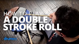 Double Stroke Roll  Drum Rudiment Lesson Drumeo [upl. by Holub]