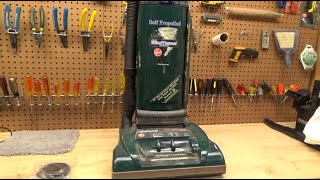 Hoover U6430900 WindTunnel Upright Vacuum  Backstory Cleaning Belt Replacement and Test [upl. by Hiett]