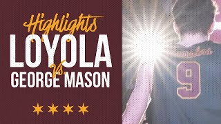 Loyola vs George Mason  Mens Volleyball Highlights [upl. by Ailemak]