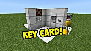 How to Make A Security Key Card Door in Minecraft [upl. by Lleoj]