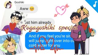 Goshiki has a boyfriend Kogagoshiki special Haikyuu Texts [upl. by Niad]