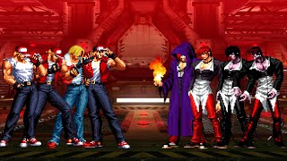 KOF Mugen Terry Bogard Team vs Iori Yagami Team [upl. by Waxler]