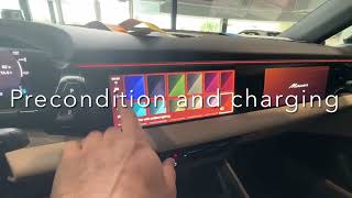 25 Porsche Macan EV ambient lightning climate charging settings explained [upl. by Falcone574]