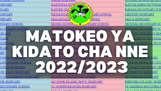 MATOKEO YA KIDATO CHA NNE 202223 FORM FOUR NECTA RESULTSmatokeo ya form four 2022 [upl. by Siuraj441]