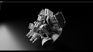 Make a fighter robot  Grid Modeler blender addon [upl. by Pega]