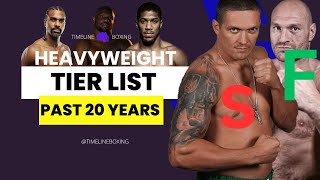 Heavyweight Boxing Tier List Ranking 20 Fighters of the Past 20 Years [upl. by Ecinreb]