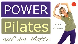 🍎 15 min PowerPilates  ohne Geräte auf der Matte [upl. by Yllac]