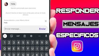 ✅ SOLUCIÓN  A Responder Mensajes Específicos en INSTAGRAM  Como Activarlo [upl. by Ambrogino]