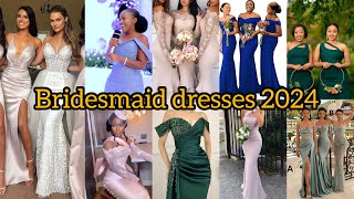 Stylish Bridesmaid Dresses for Wedding  Satin Evening Gowns  Prom Dresses  Mermaid Dresses [upl. by Ignazio]