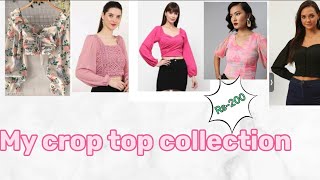 My crop top collection 🛍️ crop tops myntra ajio [upl. by Butta306]