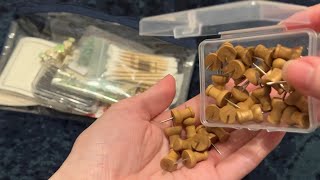 a bag of random things ASMR  wooden sounds stickers plastic crinkles amp more [upl. by Sirroned]