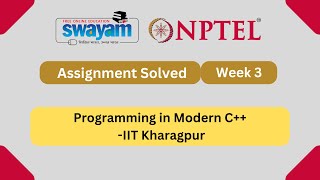 Programming in Modern C Week 3  NPTEL Answers  My Swayam  nptel nptel2024 myswayam [upl. by Sidonie]