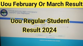 Uou Regular Student का एक और रिज़ल्ट University ने आज फिर Announced कर दिया  Uou Result 2024  Uou [upl. by Ries471]