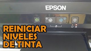 Led de tinta encendido fijo o parpadeando  Solución  Reiniciar nivel de tinta🖨️Impresoras Epson [upl. by Tegdirb]