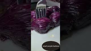 THEFATHERSRECIPES cooking😍Purple baklava enticing traditional baklava loversshorts [upl. by Eanej]