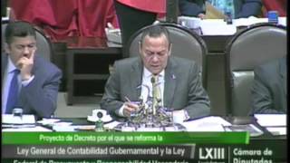 Aprobación Ley Gral de Contabilidad y Ley Federal de Presupuesto Gral y Particular [upl. by Olrak]