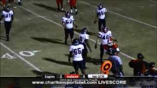 Charlton County Indians Football Highlights 112312 [upl. by Oluap653]