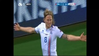 Birkir Bjarnason 11  Portugal 11 Islândia  EURO 2016 [upl. by Gonta933]