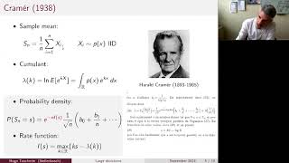 Prof Hugo Touchette  Large deviation theory From physics to mathematics and back [upl. by Elleimac696]