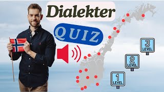 18 NORWEGIAN DIALECTS  Dialektquiz [upl. by Irneh]