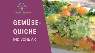 Gemüse Quiche Rezept Glutenfreie Indische Quiche einfach selbermachen  ohne Teig [upl. by Aitenev]