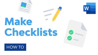 How to Make Checklists in Microsoft Word [upl. by Banquer940]