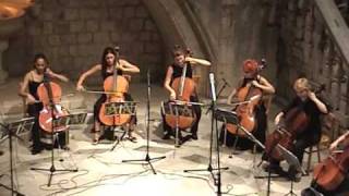 H VillaLobos Bachianas Brasileiras No 1 III Fugue cello ensemble [upl. by Astra319]