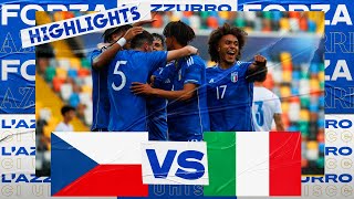 Highlights Repubblica CecaItalia 12  Under 19  Campionato Europeo UEFA  Elite Round [upl. by Slayton799]