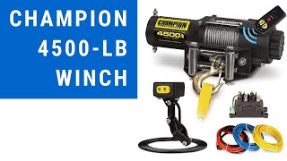 Champion 4500lb Winch Review  ATVUTV Wireless Winch Kit Overview [upl. by Izabel]