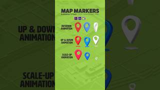 Map Marker Animation Templates 9 Pack mapmaker premiereprotemplate finalcutprotemplate [upl. by Gibun]