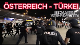 POLIZEIGROßEINSATZ nach ÖSTERREICHTÜRKEI Spiel [upl. by Tisdale942]