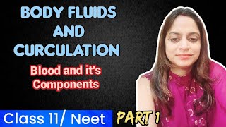 Body Fluids and Circulation Part 1Blood And Its ComponentClass 11NCERTNEET Dr Shruti [upl. by Dennis823]