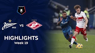 Highlights Zenit vs Spartak 31  RPL 202021 [upl. by Amii]