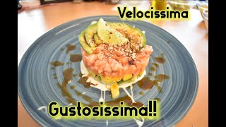 TARTARE DI SALMONE FACILE VELOCE E GUSTOSISSIMA [upl. by Ahsino791]