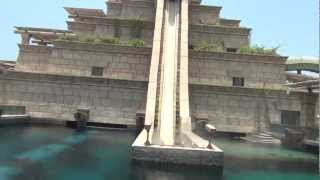 Aquaventure  Leap of Faith  Dubai AWESOME FUN [upl. by Wootan]