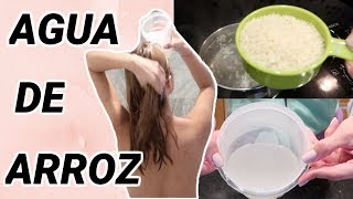 AGUA DE ARROZ🍚 CRECE TU CABELLO EN DÍAS 10 CENTÍMETROS  DIY [upl. by Tillfourd]