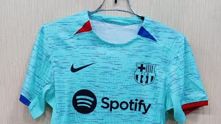 Barca 3rd kit Player Version 2324 Close view [upl. by Deirdra190]