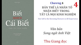 BẢN THỂ LÀ NHÂN TỐ NHẬN BIẾT TRONG MỌI KINH NGHIỆM I Chương 4 Sách Biết Mình Là Cái Biết I R Spira [upl. by Adnoral]