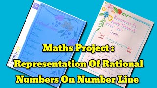 Maths Project  Representation Of Rational Numbers On Number LineLearn with Anam [upl. by Baras]