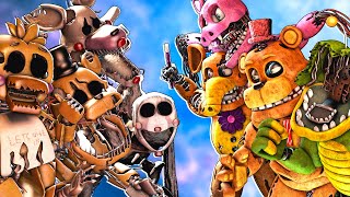 SFM FNaF Withered Melodies vs Reaper Animatronics [upl. by Harcourt424]