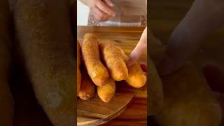 Crispy Potato Piroshki Fried to Perfection shorts food [upl. by Hgielanna]