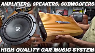 Car amplifier coaxial speaker component speaker sony subwoofer jbl bass tubes android display 🔥 [upl. by Atinad]