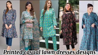 30 Printed lawn suit designs ideasPrinted lawn dress designs 20232 piece Printed lawn suit design [upl. by Oakley714]